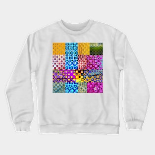 Pattern dotted and square Crewneck Sweatshirt